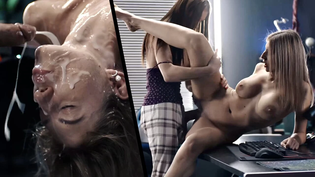 FUTA Transformation – Trojan From Discord Server Turns Girl Into Shemale FULL Blonde Facial Cumshots